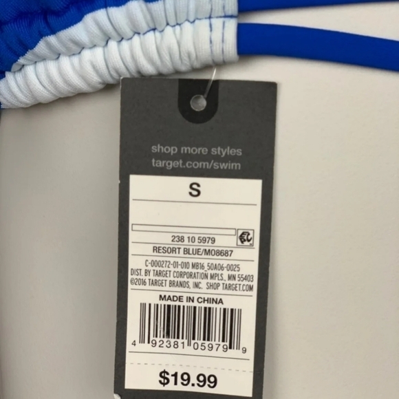 MOSSIMO Swimwear Bikini Top Small NWT - Picture 5 of 5